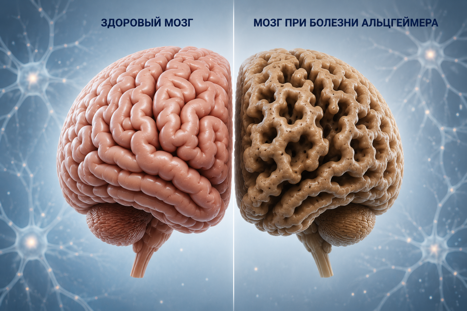 Изменения мозга при болезни Альцгеймера